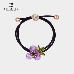 Cercoo 奢蔻莫奈花园小径发绳马尾发圈发饰头饰2023年夏高级清新