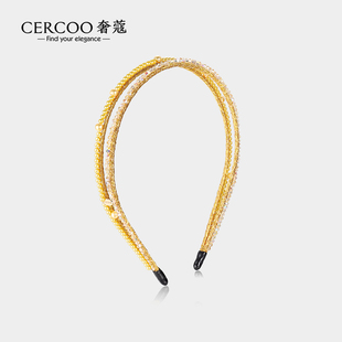 奢蔻珍珠礼赞发箍女双股简约细款 头箍发窟发卡压发头饰品 Cercoo