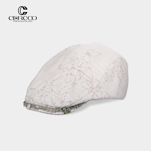 Cercoo/奢蔻春夏彩线刺绣前进帽