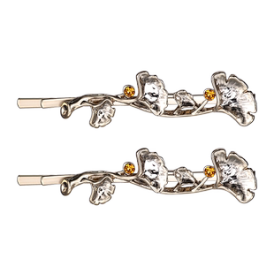 Cercoo/奢蔻一叶知秋侧边刘海发夹前额2024一对夹边夹一字夹bb夹