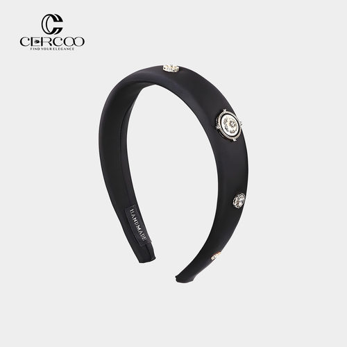Cercoo/奢蔻玫瑰物语复古高级感发圈缎面肥肠圈简约百搭头饰发绳