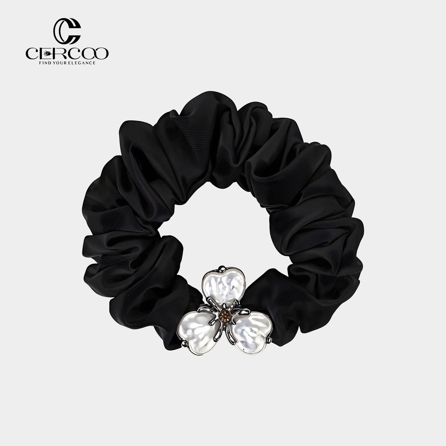 Cercoo/奢蔻庞贝印象珍珠花瓣爱心发圈小肠发圈简约发绳头绳韩系