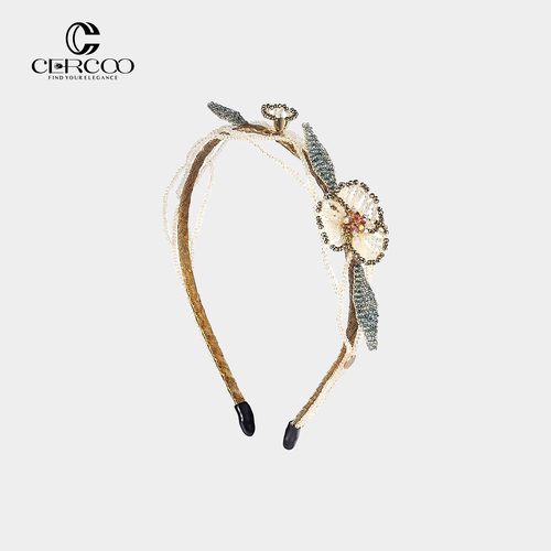 Cercoo/奢蔻洛可可巴洛克编织水晶复古优雅发箍复古头箍发卡头饰