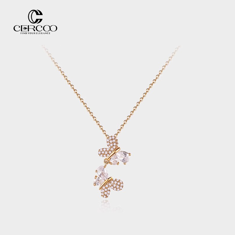 蝴蝶项链夏轻奢小众锁骨链