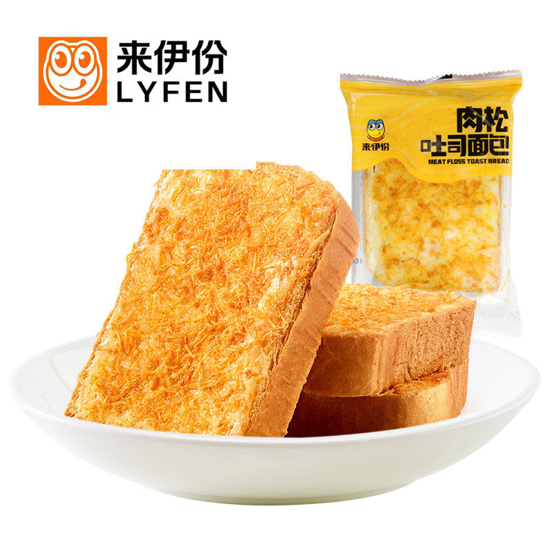 来伊份肉松吐司面包独立小包装图片