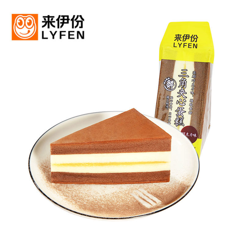 来伊份巧克力味三角夹心蛋糕500g巧克力味三角夹心蛋糕500g休闲网