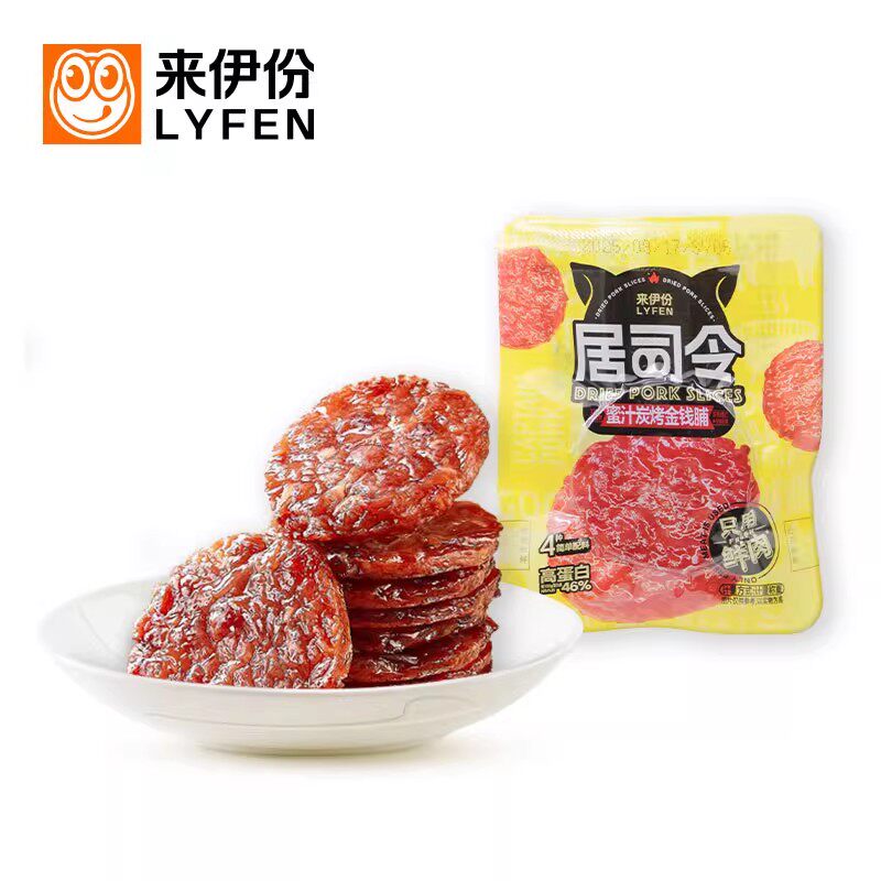 来伊份蜜汁炭烤金钱脯500g