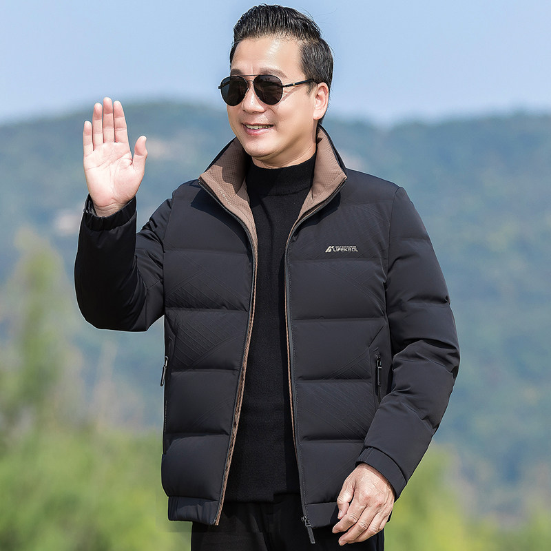 德国爸爸羽绒服冬季加厚保暖中年羽绒服