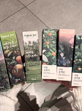 PEACH JO韩国首尔济州岛柑橘织物喷雾衣服除味防静电衣物香氛喷雾
