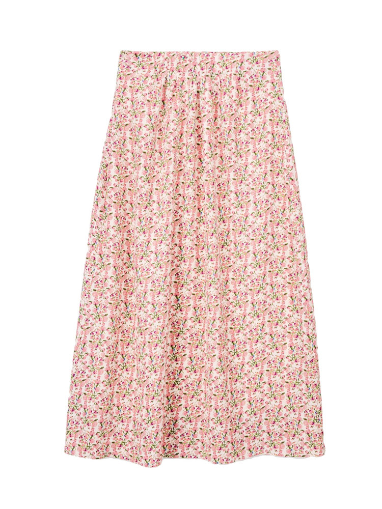 French Chic Pink Floral Chiffon Skirt - Petite Summer Essential! - Product image 5