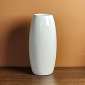 白色ins小清新陶瓷花瓶内外釉面光滑可装 水鲜花简约桌面插花摆件