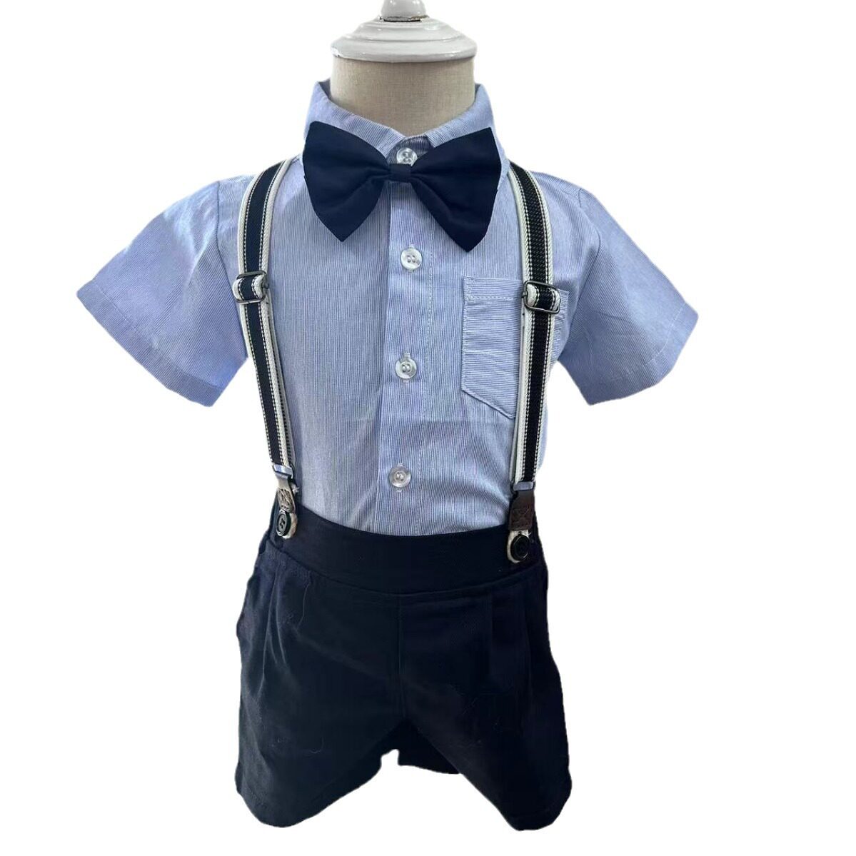 夏季童礼服男童翻领蝴蝶