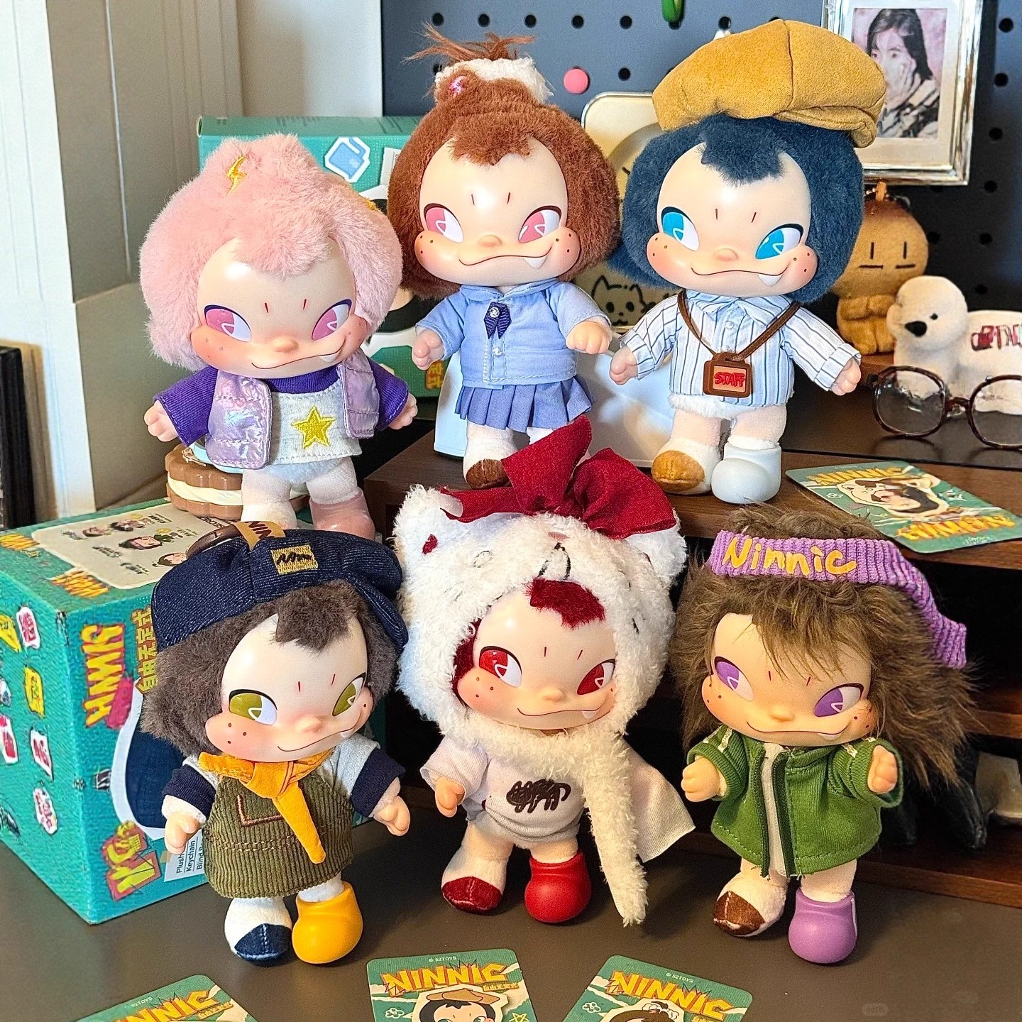 官方正品52toysNINNIC自由无定式毛绒挂件盲盒潮玩可动公仔玩偶女