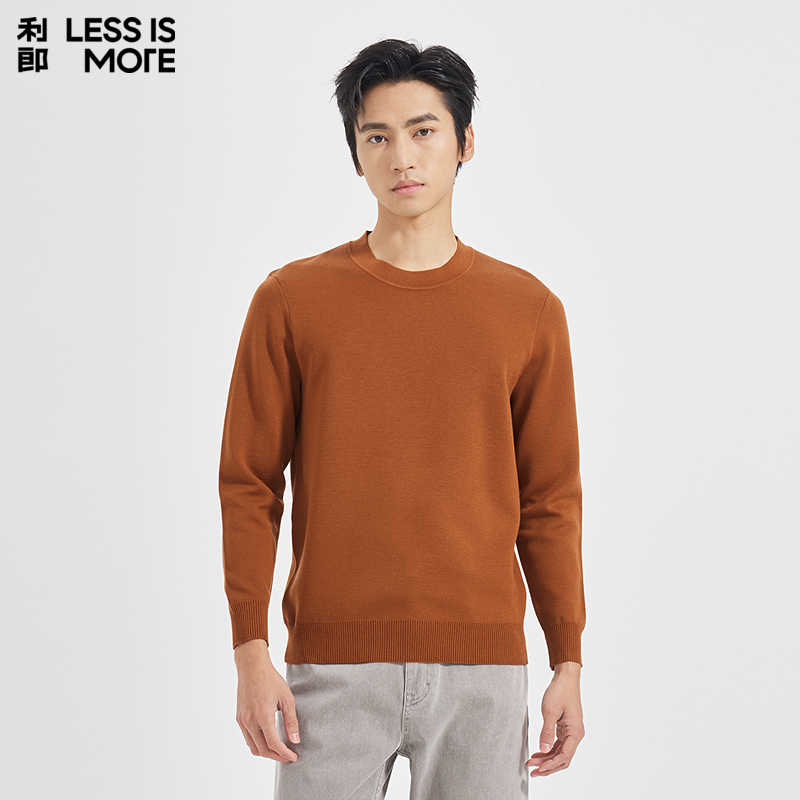 【简约圆领】利郎青年商务商场同款毛衣2025秋季时尚保暖针织毛衫