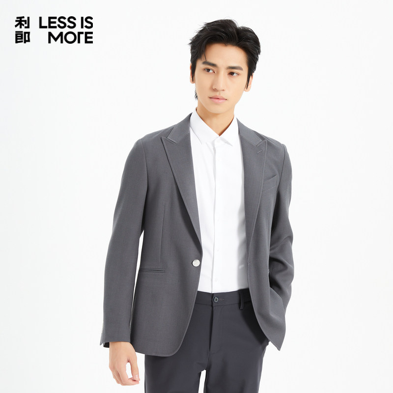 【戗驳领设计】利郎青年商务单西2026春时尚休闲西装外套Q5CDX08