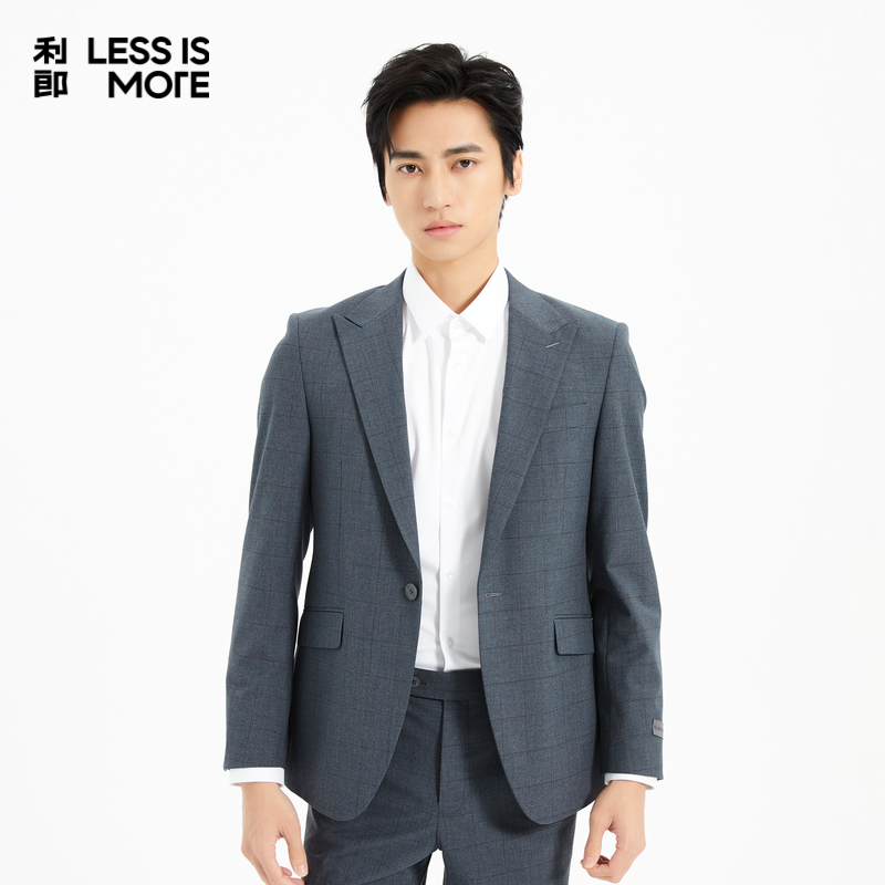 【双色格纹】利郎青年商务西服套装2025春季两件套西装男Q5CX