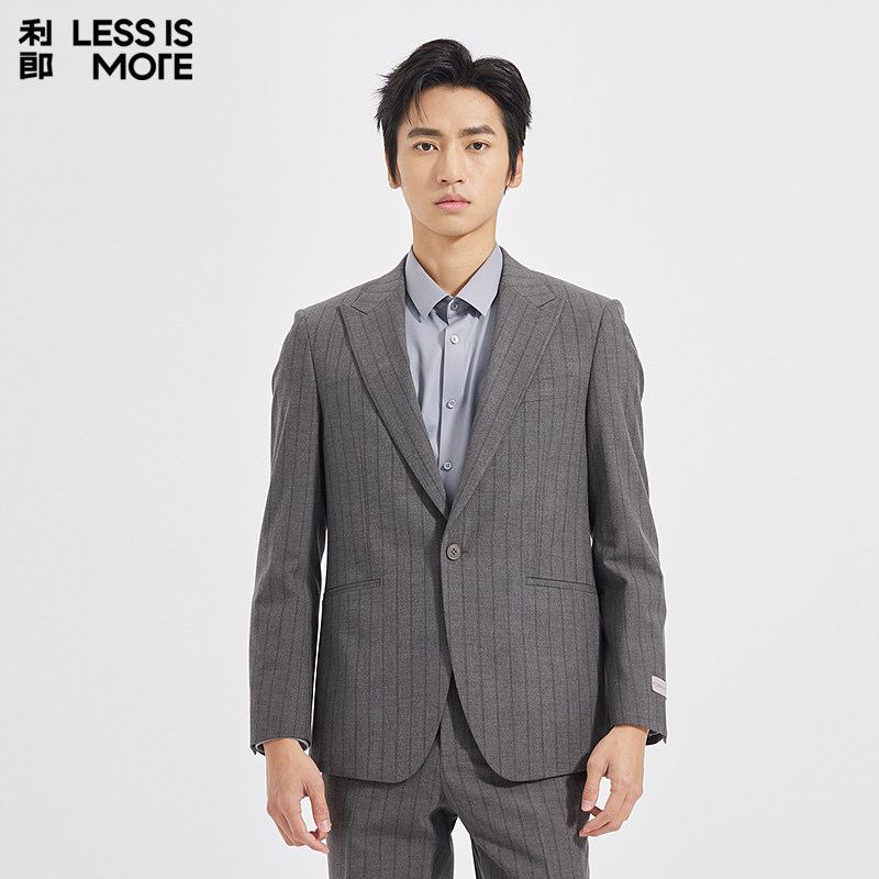 【戗驳领设计】利郎青年商务商场同款西服套装2026春两件套西装男