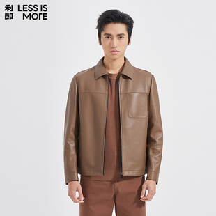 【肌理皮】利郎青年商务商场同款真皮皮衣2026春季男士轻奢外套