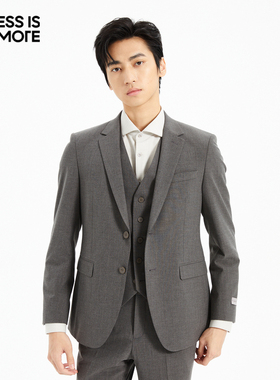 【混纺TR条纹】利郎青年商务西服套装2026春季三件套西装Q5CXF01