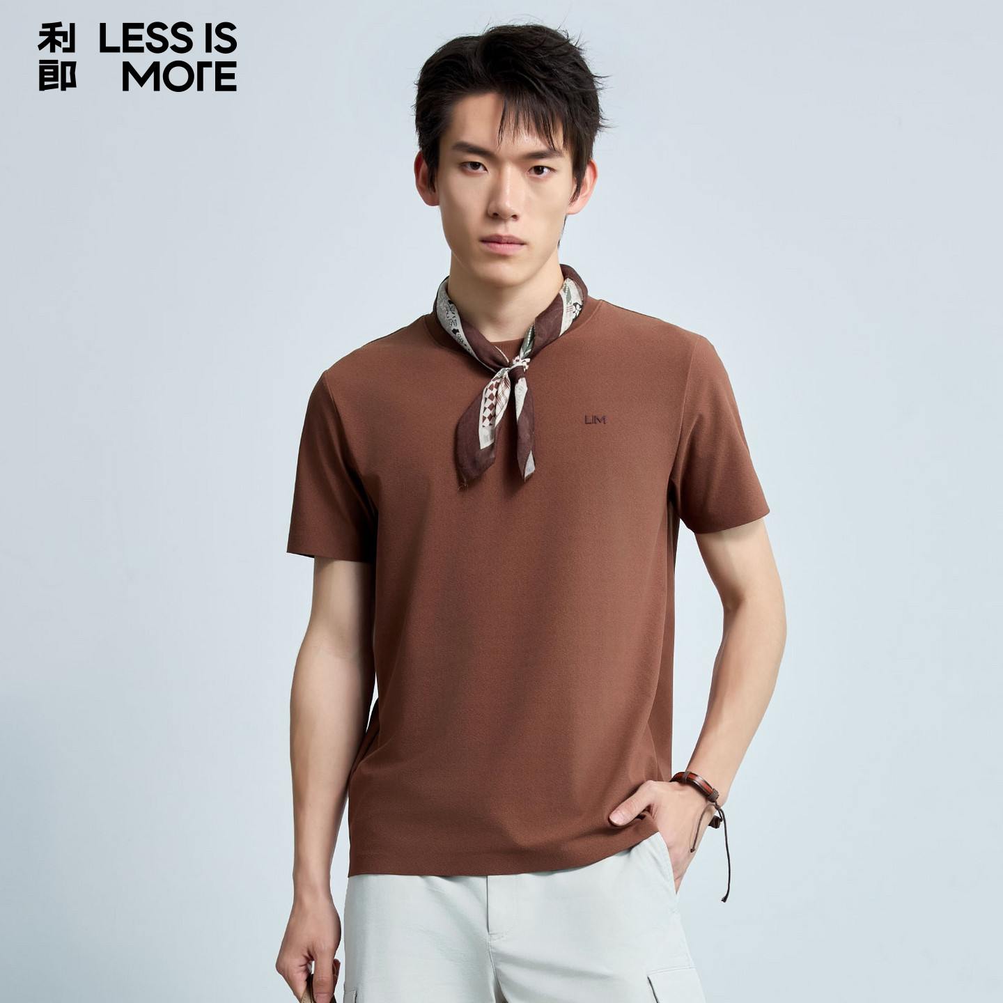 【静奢高阶】利郎青年商务短袖t恤衫2026年夏季时尚休闲圆领短t男
