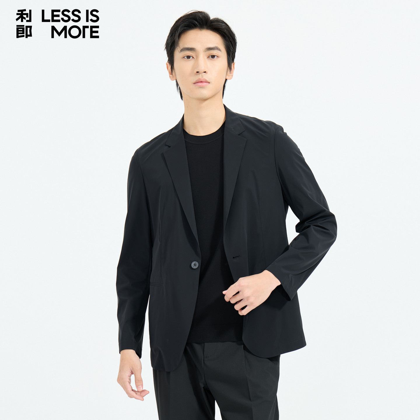 【锦氨面料】利郎青年商务空调服2026年夏季时尚轻薄单西外套男士