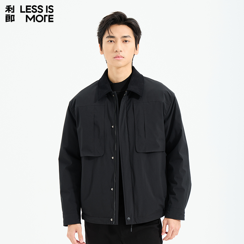 【翻领设计】利郎青年商务商场同款羽绒服2025冬季保暖抗寒外套男