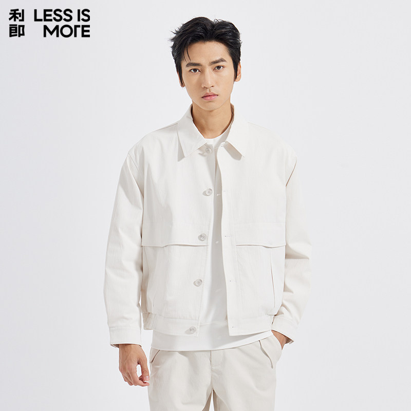 【混纺面料】利郎青年商务商场同款夹克男2026春季翻领休闲外套男
