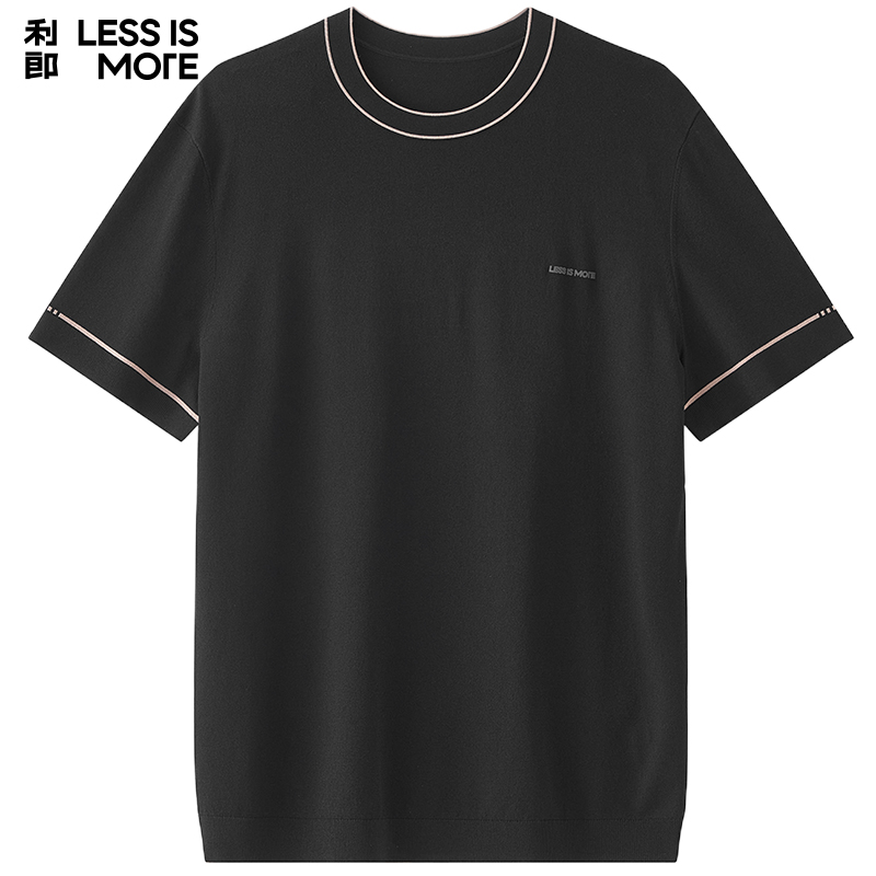 【粘纤混纺】利郎青年商务短袖针织衫男2025夏季时尚上衣Q5XTX504