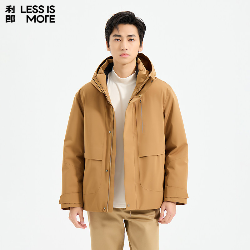 【化纤面料】利郎青年商务商场同款羽绒服2025冬季保暖抗寒外套男