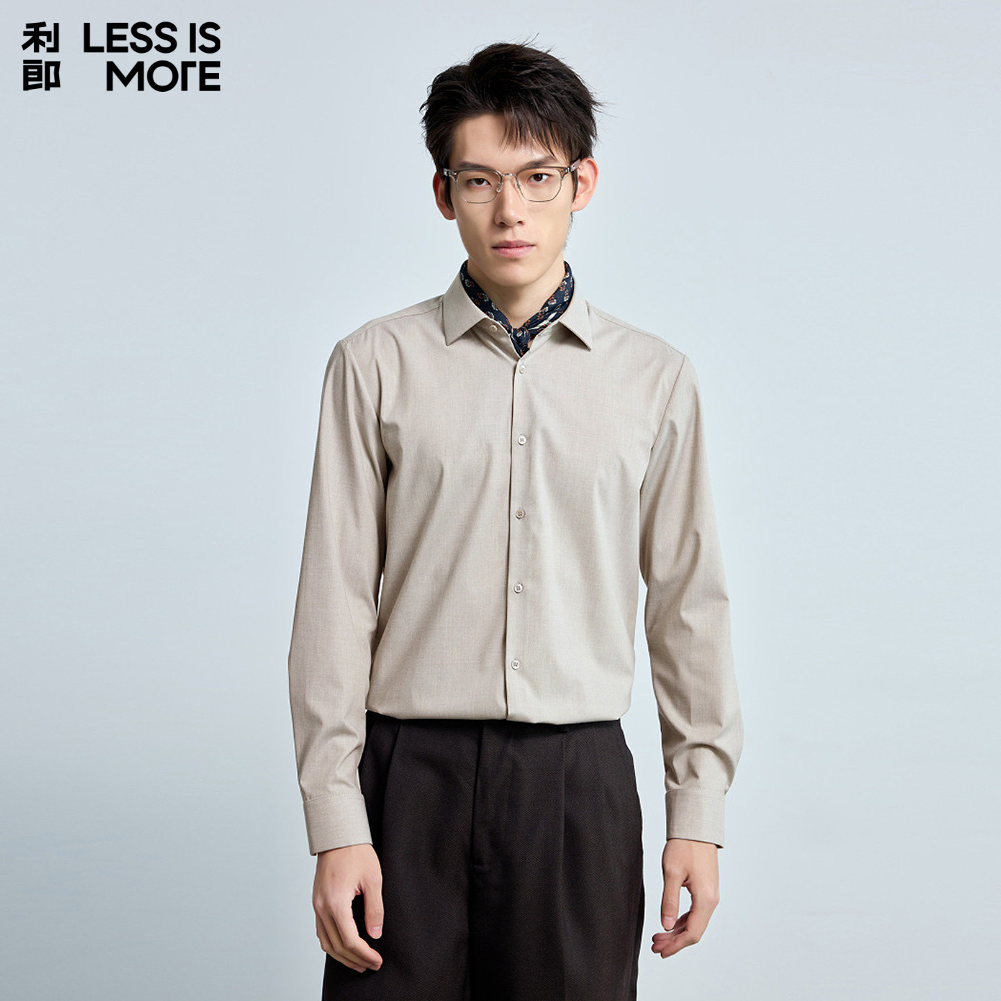 【易打理】利郎青年商务长袖衬衫男2026春季时尚百搭休闲衬衣男