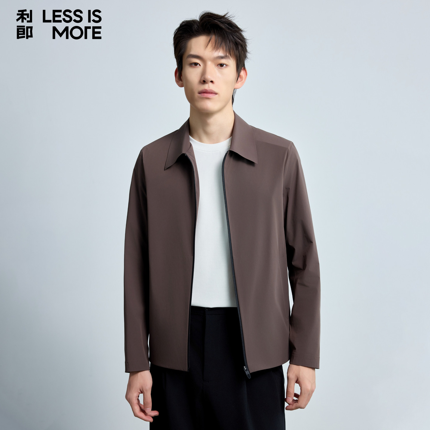 【锦氨面料】利郎青年商务空调服2026年夏季时尚翻领夹克外套男士