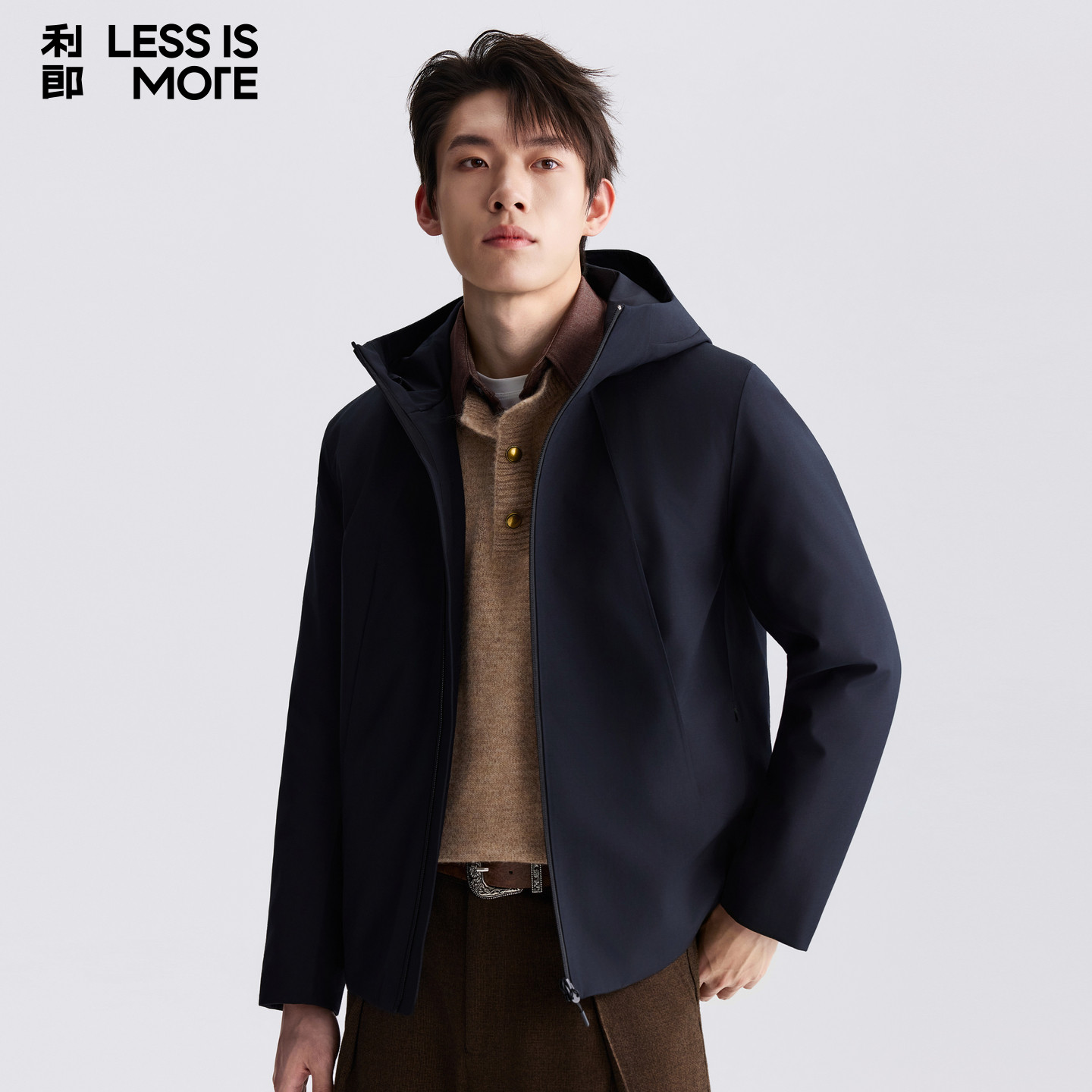 【羊毛混纺】利郎青年商务羽绒服2026冬季时尚休闲保暖抗寒外套男
