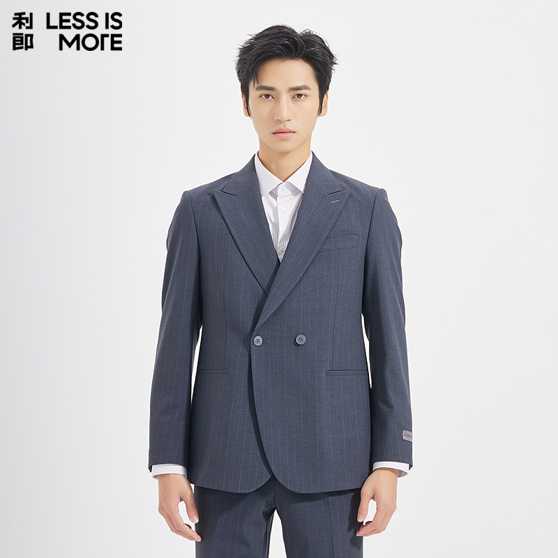 【戗驳领设计】利郎青年商务商场同款西服套装2025秋三件套西装男