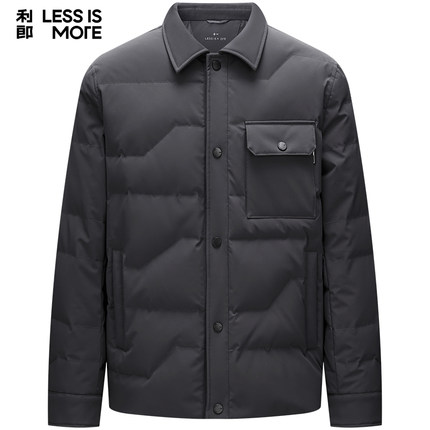 【三防面料】利郎青年商务羽绒服2025冬季保暖轻薄外套男Q4DBR001