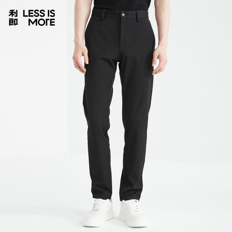 【TR底磨毛】利郎青年商务休闲裤2025冬季商务男士西裤抗皱长裤男