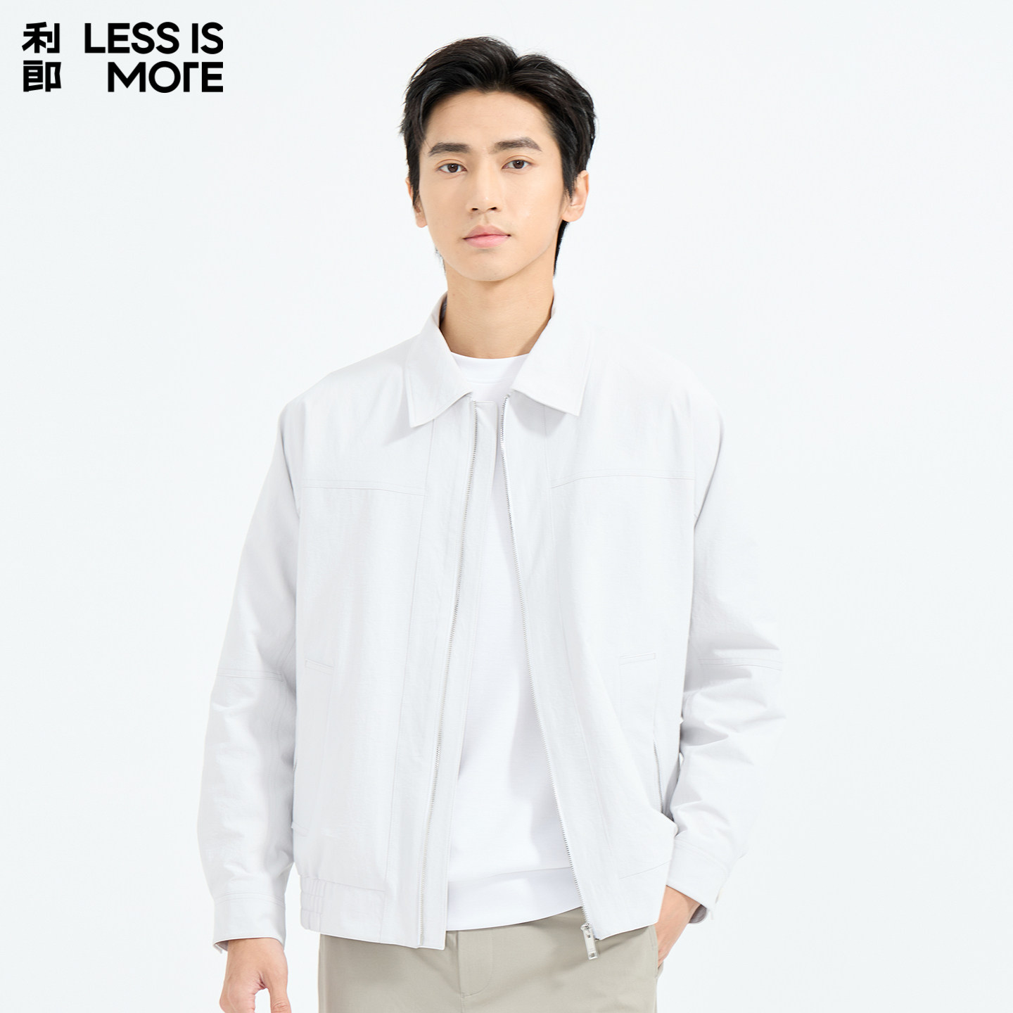 【涤纶面料】利郎青年商务夹克男2026春季翻领时尚商务休闲外套男,男装,夹克,淘宝优惠券,粉丝福利购,淘宝优惠卷