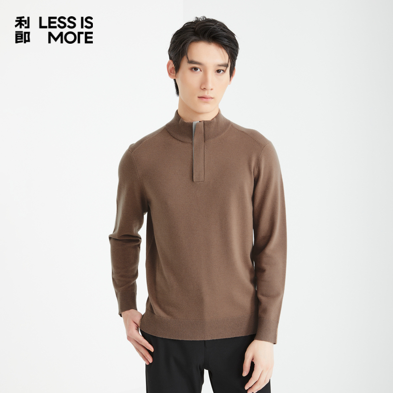 【可机洗羊毛衫】利郎青年商务毛衣2025冬季时尚针织毛衫A4DMS908
