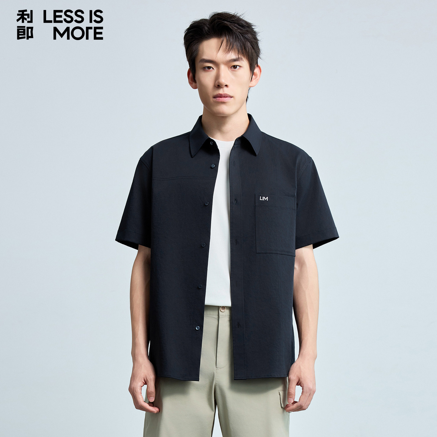 【青年休闲】利郎青年商务短袖衬衫男2026年夏季时尚百搭休闲衬衣