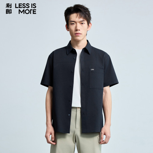【青年休闲】利郎青年商务短袖衬衫男2026年夏季时尚百搭休闲衬衣