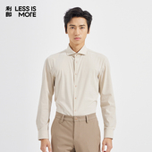 男2026春季 休闲衬衣男 长袖 衬衫 大温莎领 利郎青年商务商场同款