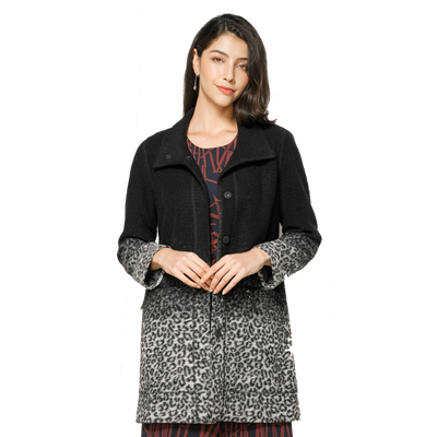 玫而美简约大气修身显瘦毛呢外套