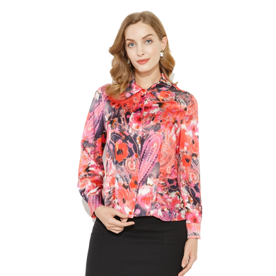 玫而美品牌专柜时尚气质修身衬衫