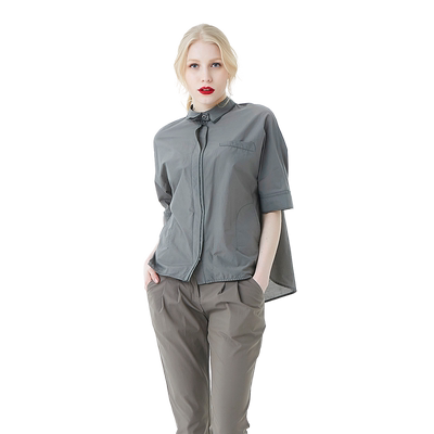 玫而美品牌女装专柜通勤半袖衬衣