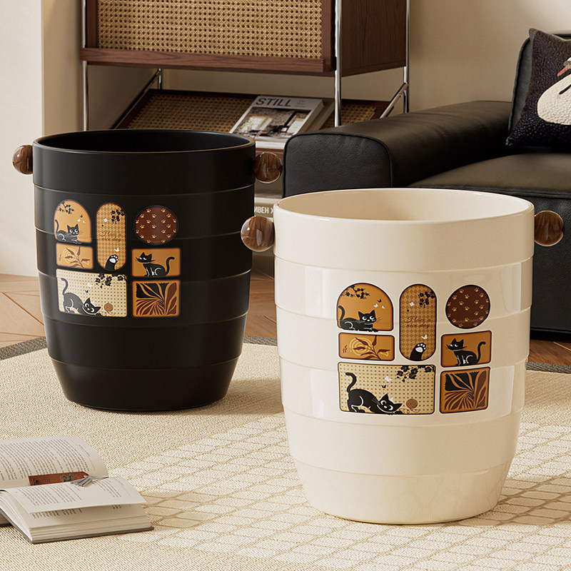垃圾桶家用2026新款高颜值客厅厨房卫生间卧室宿舍办公室大号纸篓