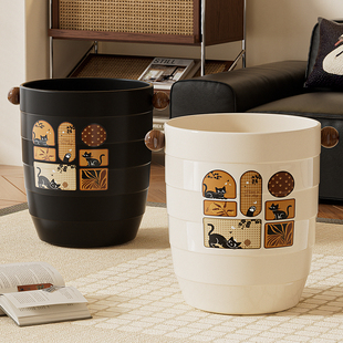 垃圾桶家用2026新款高颜值客厅厨房卫生间卧室宿舍办公室大号纸篓