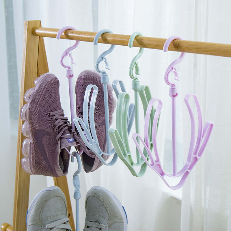 多功能晒鞋架双钩晾毛巾袜子挂钩家用网红抖音同款防风小型晾衣架