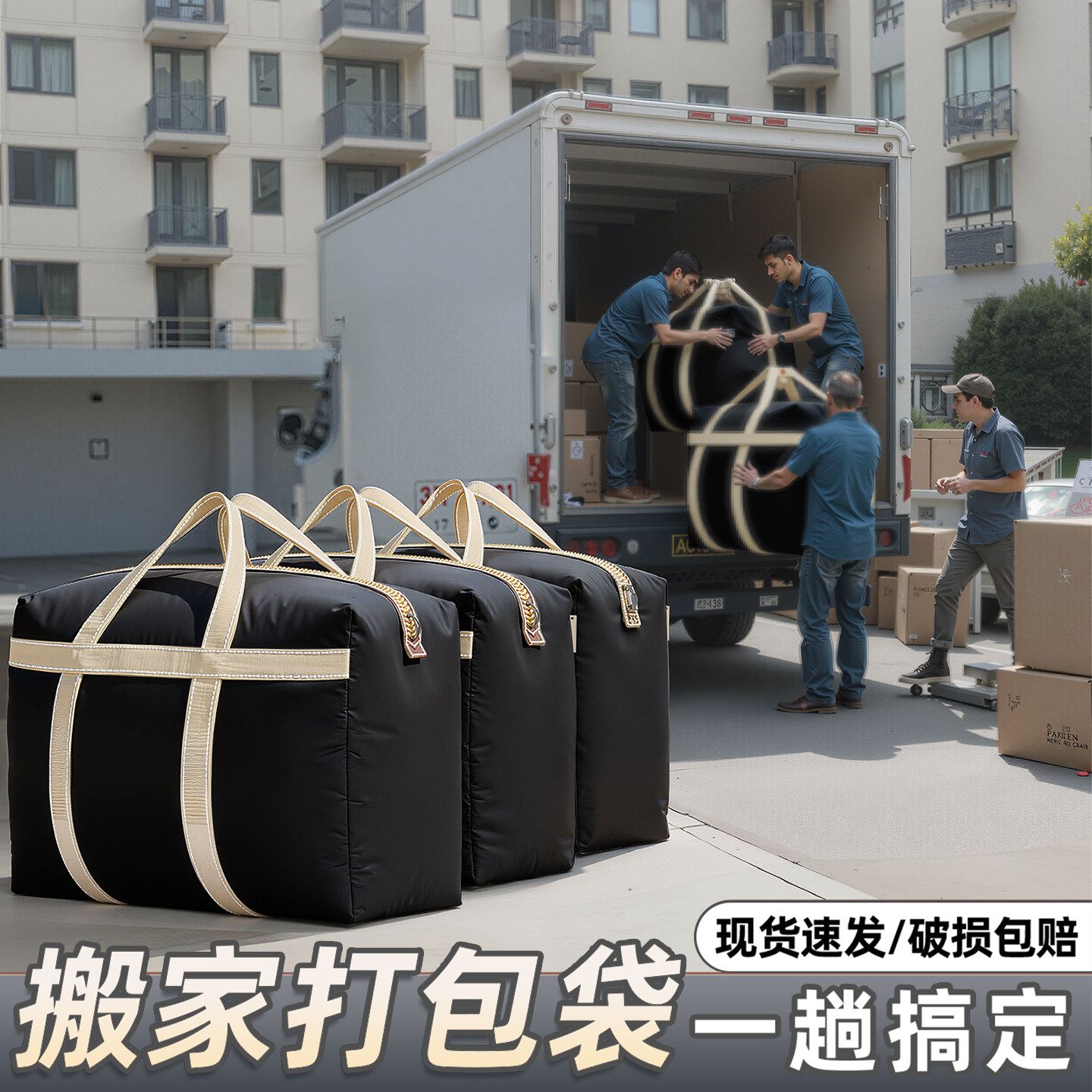 搬家打包袋防水行李打包袋子特大号超大容量加厚衣服被子收纳袋子