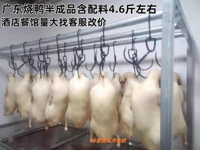 正宗烧鸭深井广式脆皮烤鸭腌好料挂皮水充好气半成品鸭商用鸭胚