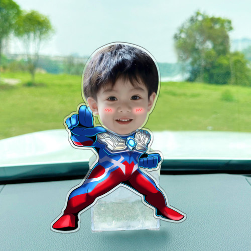 奥特曼摇头摆件自主diy摇一摇亚克力摇摇乐装饰高颜值来图定制