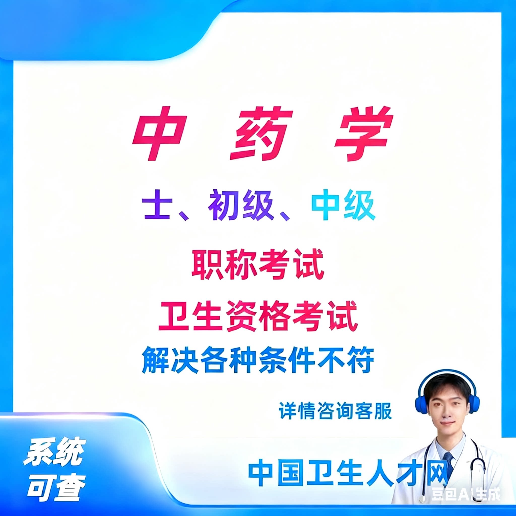 中药学药学代报名报考初级士初级师中级主管报名卫生职称考试报名图片